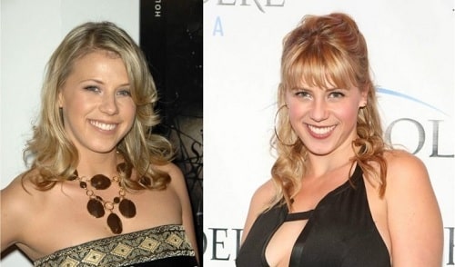 A picture of Jodie Sweetin before and after.